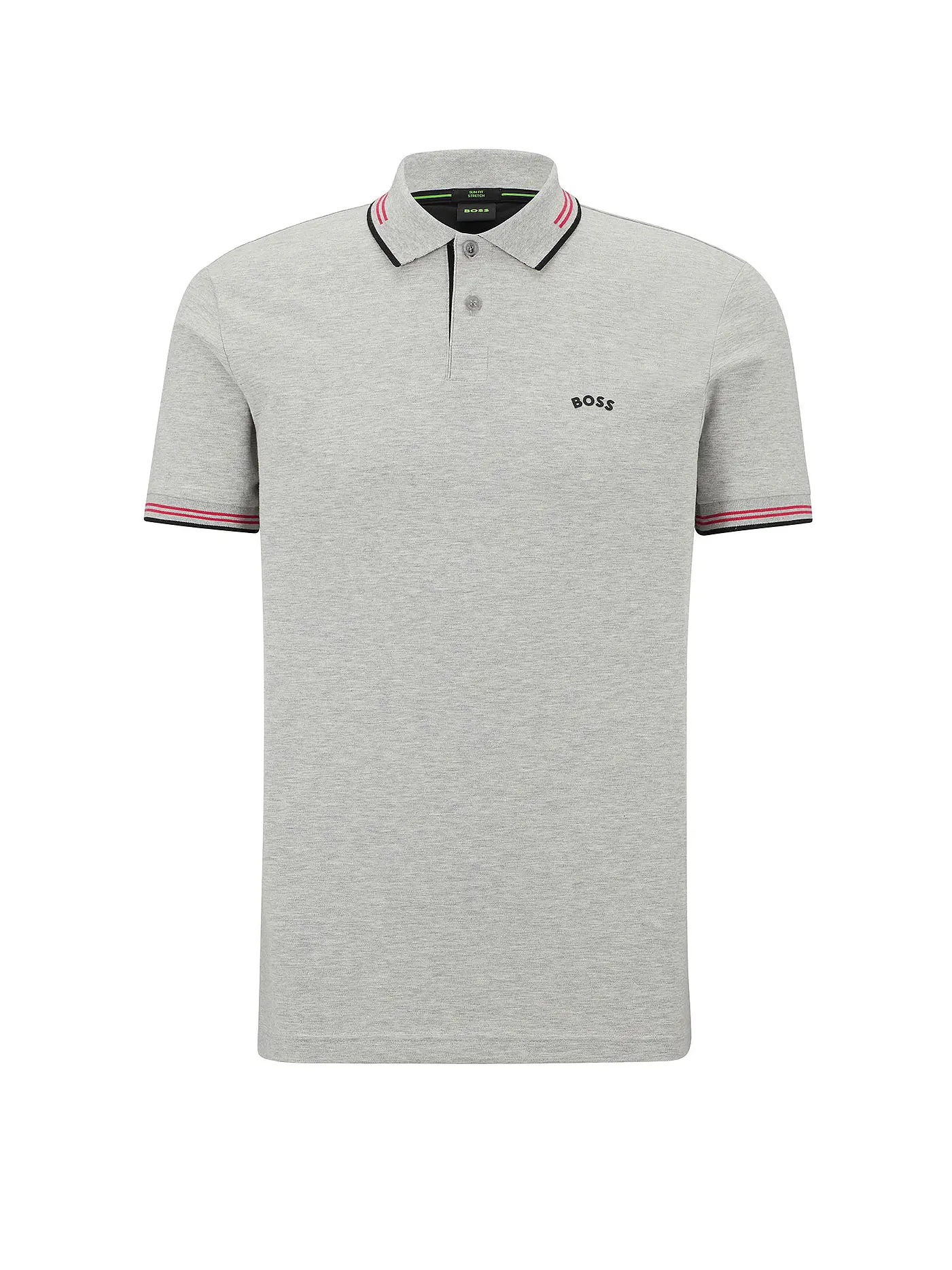 BOSS | Poloshirt Slim Fit Paul Curved | grau